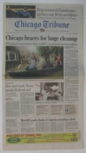 Carlos Zambrano Cubs No-Hitter 2008 Chicago Tribune Zeitung 147891 - Bild 1 von 1