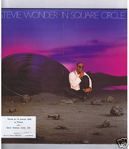 LP STEVIE WONDER IN SQUARE CIRCLE (STICKER SOIREE AU PALACE 1986) - Foto 1 di 3