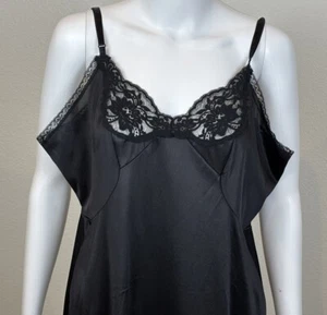 Vintage Jc Penny Lace Babydoll Nylon Nighty Size 44/40 Flowy Silky Sexy Y2K - Picture 1 of 21