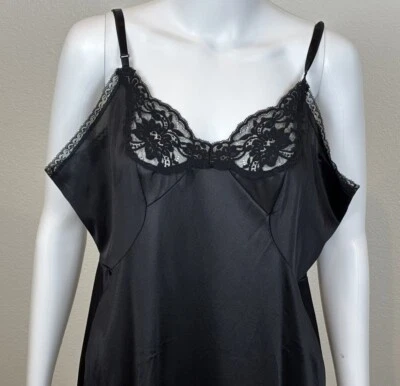 Vintage Jc Penny Lace Babydoll Nylon Nighty Size 44/40 Flowy Silky Sexy Y2K - Image 1 of 4