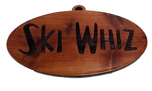 Ski Whiz Vintage Snowmobile Laser Engraved Wooden Christmas Ornament - Picture 1 of 10