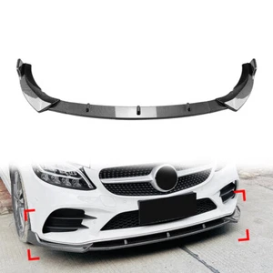 Labio divisor de alerón de parachoques delantero para Mercedes Benz Clase C W205 2019-2021 - Imagen 1 de 7