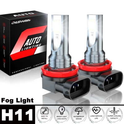 For Acura RL 2005 2006 2007 2008-2012 - 2x LED Fog Light Bulbs 6000K White 40W - Image 1 of 4