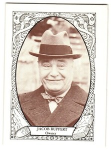 Jacob Ruppert 1979 TCMA MLB Card # 24 New York Yankees