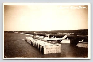 RPPC Grand River Dam Sallisaw Oklahoma Vintage Unposted Photo Postcard - Picture 1 of 2