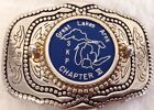 Vintage GREAT LAKES AREA SKP ESCAPEES CHAPTER VI RV CLUB MEMBER BELT BUCKLE