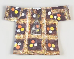 Vintage Light Weight African Style Top, Pull Over, Short Sleeve *Ships FAST - Picture 1 of 5