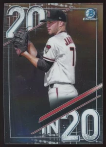 2020 Bowman Chrome 20 in 20 Bryce Jarvis Rookie Kansas City Royals #20IN20-BJ - Foto 1 di 2