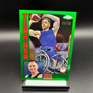 2024 Topps Cromo USA Olympics #20 Steve Serio Rifrattore Verde Throwback/99 - Foto 1 di 2