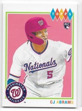 CJ ABRAMS 2022 Topps Brooklyn Collection 582 Montgomery Club RC Rookie Base