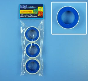 TEFLON TAPE 3 SPOOLS OF 8 METRES THREAD SEAL TAPE FOR TAPS PLUMBING TAPE | HYT - Bild 1 von 4