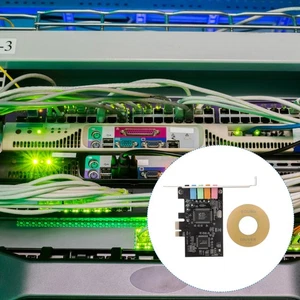2 Count Low Profile Bracket Pc Sound Card Optical Out Pcie to 5.1 Internal - Picture 1 of 12