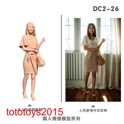 1/18 1/24 1/64 1/87 1/43 skirt Beauty Girl Prop Minatures Figures Doll Model Toy - Image 1 of 3