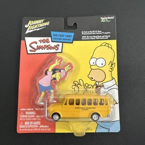 2003 Johnny Lightning The Simpsons Springfield Elementary School Bus 1:64 Car - Picture 1 of 2