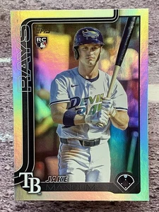 Jake Mangum 2025 Topps Update Rainbow Foil #US306 Tampa Bay Rays - Bild 1 von 2