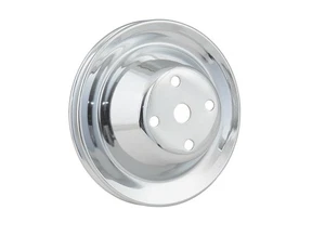 4974 Mr. Gasket Water Pump Pulley - Chrome - Single Groove - Foto 1 di 2