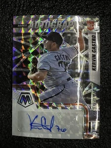 2022 Mosaic Rookie Autographs Kervin Castro Silver Mosaic Rc #ram-kc - Picture 1 of 10