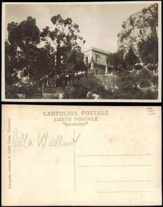 Cartolina Taormina Umland-Ansicht mit einer Villa 1930 - Picture 1 of 3