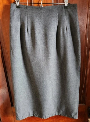 Винтажная серая юбка-карандаш Briggs 6P офисный деловой наряд  - Изображение 1 из 4