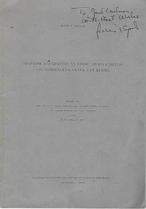 Sigurdr Fafnisbani An Eddic Hero Carved on Norwegian Stave Churches by J Byock - Picture 1 of 1