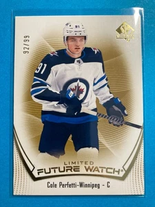 2021-22 SP Authentic Limited Gold #155 Cole Perfetti FW RC 92/99 - Picture 1 of 2