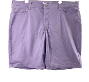 Lee Bermuda Shorts Womens Size 22M Light Purple Mid Rise Regular Fit Summer - Picture 1 of 11