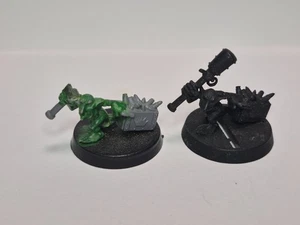 Warhammer 40K Ork Gretchin Grots Engrasadores Munición Run X 2 Montado y Prebado - Imagen 1 de 2