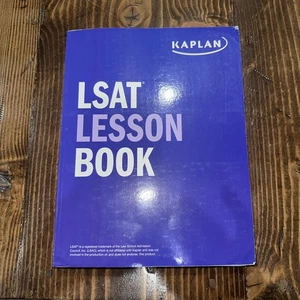 The LSAT Lesson Book Kaplan LSAT Prep Book Unused Good Condition - Foto 1 di 6
