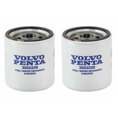 2-Pack 3862228 Volvo Penta Water Separating Fuel Filter Genuine OEM - Image 1 of 2