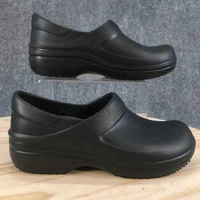 Zueco Crocs Soes para mujer 8 Neria Pro II negro punta redonda cómodo sin cordones 205384 Foto 1 de 4