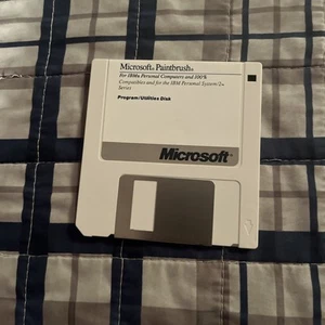 Microsoft Paintbrush Two Program Utilities Disks 3.5" Floppy - Picture 1 of 2