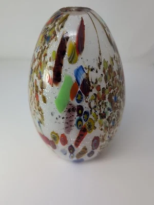 Murano Millefiori Style Glass Hanging Lamp Shade - Image 1 of 4