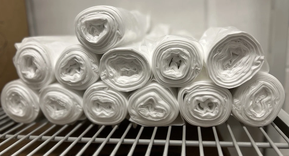 Trash Garbage Bags 12-16 Gallon 8 Microns ( 12 Rolls …..600 Bags Total ) - Image 1 of 1