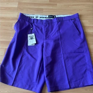 Tattoo Golf Men's Purple Shorts - Picture 1 of 7