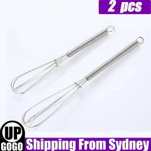 Whisk Set Whiskettes Egg Gravy Sauce Mini Kitchen Tool 13cm and 17cm Whisks AU - Picture 1 of 10