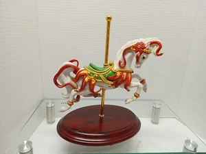 Scarlet Ribbons The Christmas Carousel Horse Maureen Jensen 1991 Fine Porcelain - Picture 1 of 8