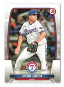 2023 Bowman Jacob DeGrom #54   Texas Rangers Baseball Card