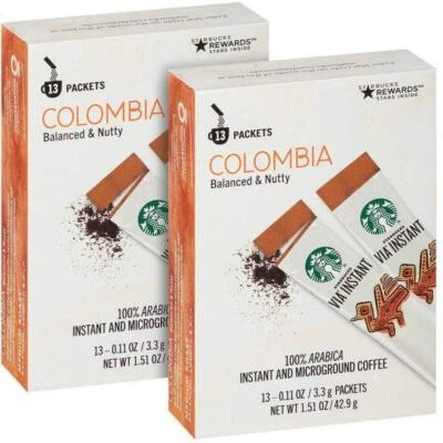 Starbucks Via Instant Medium Roast Colombia Coffee, 26 Count (Pack of 2) - Image 1 of 4