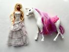 ‼️BARBIE WEDDING DAY SPARKLE WITH OUTFIT & UNICORN W SADDLE‼️See Pics