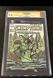 SWAMP THING #14 CGC 9.6 SIGNED & SKETCHED Jason Westlake - Partial Blank Cover - Picture 1 of 7