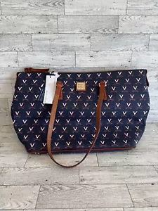 Borsa shopper nuova con etichette Dooney & Bourke NCAA Virginia Cavaliers con zip - Foto 1 di 5