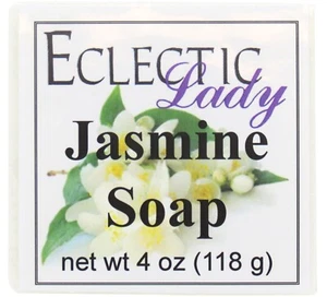 Jasmine Glycerin Soap by Eclectic Lady, 4 oz Bar - Picture 1 of 9