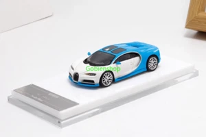 GB Scalemini 1:64 Blue white Chiron Racing Sports Model Diecast Resin Car - Picture 1 of 6