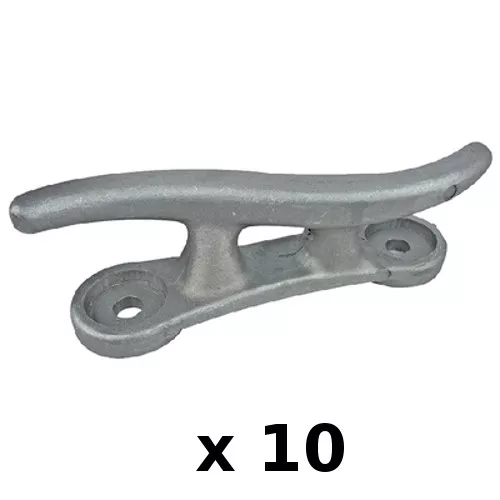 Paquete de 10 tacos S de aluminio fundido de 12 pulgadas para barcos y muelles Foto 1 de 1