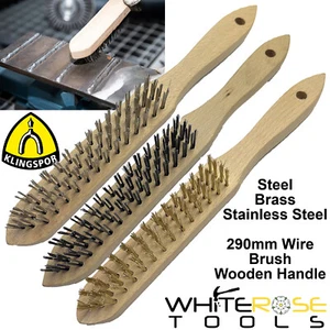 Klingspor Wire Brush Steel Stainless Steel Brass 290mm Rust Paint Dirt Remover - Picture 1 of 1