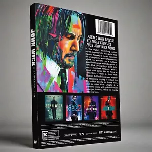 John Wick Complete Keanu Reeves Movies Series Chapter 1-4 1 2 3 4 NEW DVD SET - Picture 1 of 2