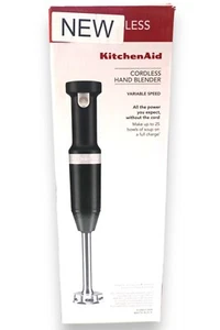 KitchenAid Cordless Variable Speed Hand Blender - KHBBV53, Matte Black - Picture 1 of 3
