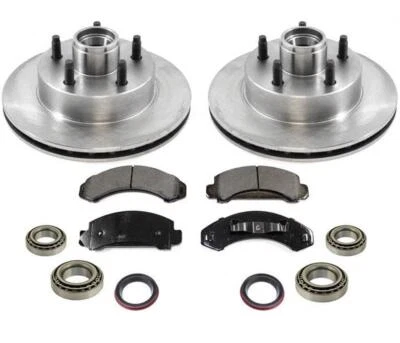 Front Disc Brake Rotors Pads Bearings for REAR-WHEEL-DRIVE Ford Ranger 1983-94 - Image 1 of 4