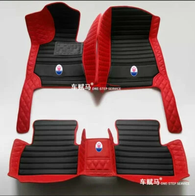 Fit For Maserati Car Floor Mats Ghibli Gran Turismo Levante Quattroporte - Image 1 of 4