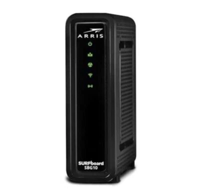 Cable módem ARRIS SURFboard SBG10 DOCSIS 3.0 16x4 Gigabit y AC1600 WiFi 400 Mbps Foto 1 de 2